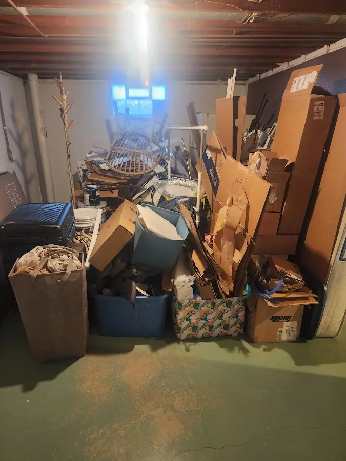 Roll-off dumpster container at job site for Construction Dumpster Rental in Amherst